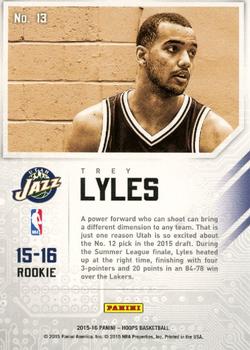 2015-16 Hoops - Faces of the Future #13 Trey Lyles Back