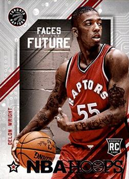 2015-16 Hoops - Faces of the Future #14 Delon Wright Front