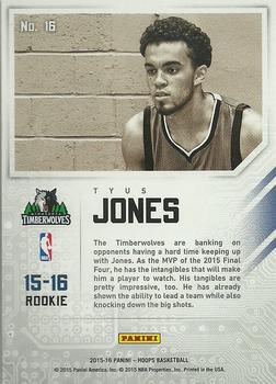 2015-16 Hoops - Faces of the Future #16 Tyus Jones Back