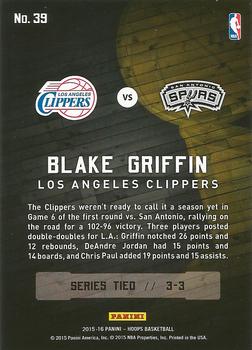 2015-16 Hoops - Road to the Finals #39 Blake Griffin Back