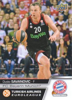 2015-16 Upper Deck Euroleague #E-48 Dusko Savanovic Front