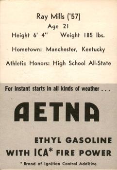 1955 Ashland / Aetna Oil #NNO Ray Mills Back