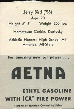 1955 Ashland / Aetna Oil #NNO Jerry Bird Back