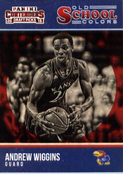 2015 Panini Contenders Draft Picks - Old School Colors #1 Andrew Wiggins Front