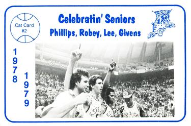 1978-79 Foodtown Kentucky Wildcats #2 Mike Phillips / Rick Robey / James Lee / Jack Givens Front
