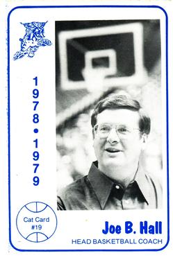 1978-79 Foodtown Kentucky Wildcats #19 Joe B. Hall Front