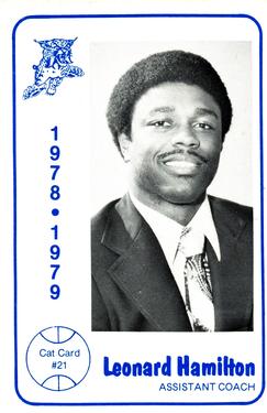 1978-79 Foodtown Kentucky Wildcats #21 Leonard Hamilton Front