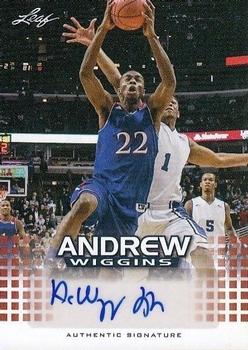 2014 Leaf Naltional Exclusive Andrew Wiggins Rookie - Autographs #AW-04 Andrew Wiggins Front