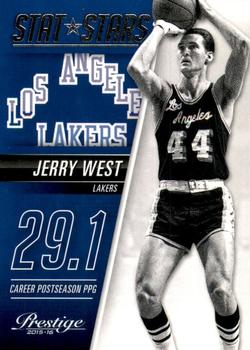 2015-16 Panini Prestige - Stat Stars #23 Jerry West Front