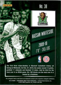 2015 Panini Contenders Draft Picks - Draft Ticket #38 Hassan Whiteside Back