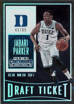 2015 Panini Contenders Draft Picks - Draft Ticket #41 Jabari Parker Front
