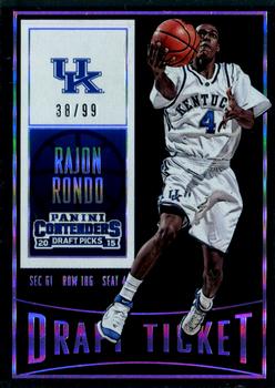 2015 Panini Contenders Draft Picks - Draft Ticket #81 Rajon Rondo Front