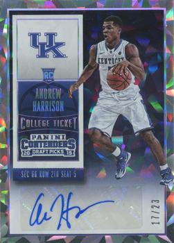 2015 Panini Contenders Draft Picks - Season Ticket Cracked Ice #103a Andrew Harrison Front