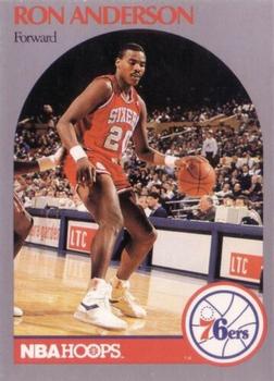 1990 Hoops Team Night Philadelphia 76ers #NNO Ron Anderson Front