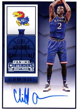 2015 Panini Contenders Draft Picks - College Draft Ticket Autographs Blue Foil #166 Cliff Alexander Front