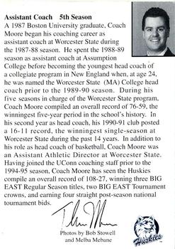 1998-99 Connecticut Huskies #NNO Tom Moore Back