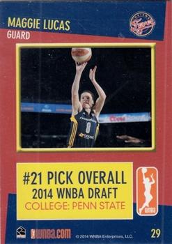 2014 Rittenhouse WNBA #29 Maggie Lucas Back