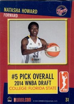 2014 Rittenhouse WNBA #31 Natasha Howard Back