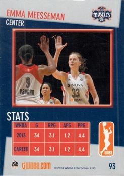 2014 Rittenhouse WNBA #93 Emma Meesseman Back