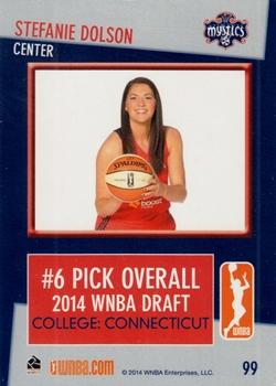2014 Rittenhouse WNBA #99 Stefanie Dolson Back