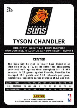 2015-16 Panini Complete #259 Tyson Chandler Back
