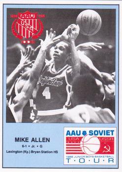 1988 Wildcat News AAU Soviet Tour - Perforated #4 Mike Allen Front