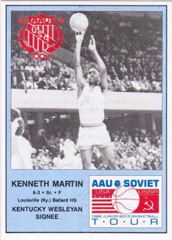 1988 Wildcat News AAU Soviet Tour - Perforated #15 Kenneth Martin Front