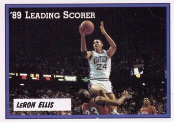 1988-89 Kentucky Wildcats Big Blue Awards - Perforated #10 LeRon Ellis Front