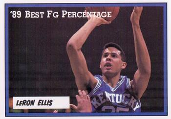 1988-89 Kentucky Wildcats Big Blue Awards - Perforated #14 LeRon Ellis Front
