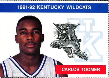1991-92 Kentucky Wildcats Big Blue Magazine Double - Perforated #11 Carlos Toomer Front