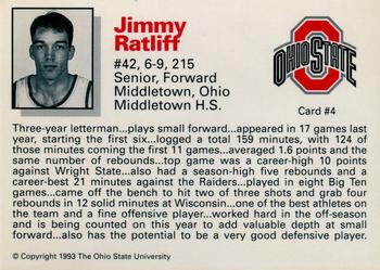 1993-94 Ohio State Buckeyes #4 Jimmy Ratliff Back