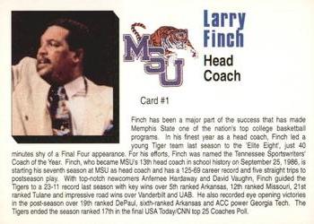 1992-93 Memphis State Tigers #1 Larry Finch Back
