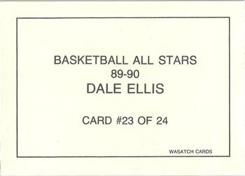 1989-90 Wasatch Basketball All-Stars #23 Dale Ellis Back