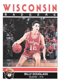 1989-90 Wisconsin Badgers Smokey #NNO Billy Douglass Front