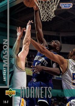 1997 Kenner/Topps/Upper Deck Starting Lineup Cards Extended Series #SL4 Anthony Mason Front