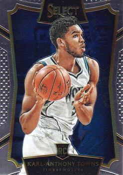 2015-16 Panini Select #16 Karl-Anthony Towns Front