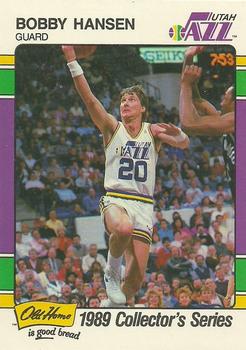 1988-89 Fleer Old Home Bread Utah Jazz #5 Bobby Hansen Front