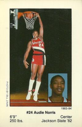 1983-84 Portland Trail Blazers Police #NNO Audie Norris Front
