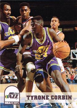 1993-94 Hoops Old Home Bread Utah Jazz #NNO Tyrone Corbin Front