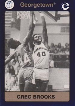 1991 Collegiate Collection Georgetown Hoyas #69 Greg Brooks Front