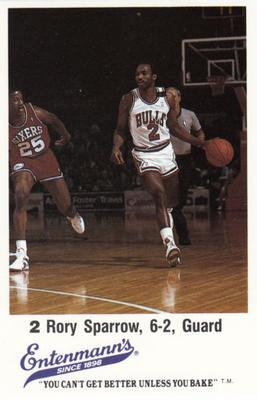 1987-88 Entenmann's Chicago Bulls  #NNO Rory Sparrow Front