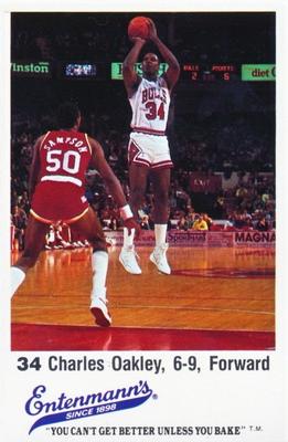 1987-88 Entenmann's Chicago Bulls  #NNO Charles Oakley Front