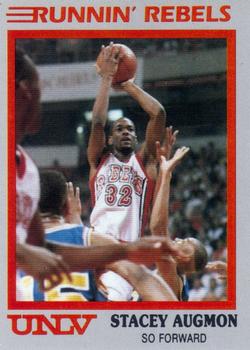 1988-89 Hall of Fame UNLV Runnin' Rebels Police #1 Stacey Augmon Front