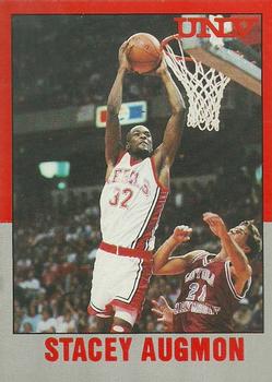 1989-90 Hall of Fame Cards UNLV Runnin' Rebels Police #1 Stacey Augmon Front