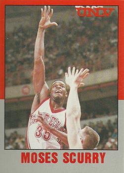1989-90 Hall of Fame Cards UNLV Runnin' Rebels Police #5 Moses Scurry Front
