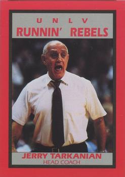 1989-90 7-Eleven UNLV Runnin' Rebels #14 Jerry Tarkanian Front
