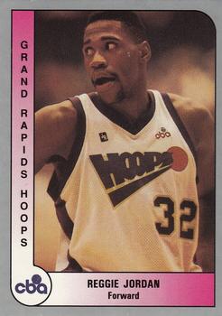1991-92 ProCards CBA #100 Reggie Jordan Front