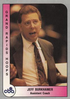 1991-92 ProCards CBA #108 Jeff Burkhamer Front