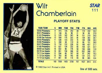 1992-93 Star Nova #111 Wilt Chamberlain Back