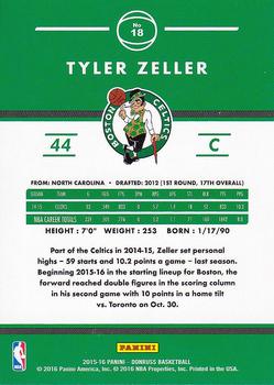 2015-16 Donruss #18 Tyler Zeller Back